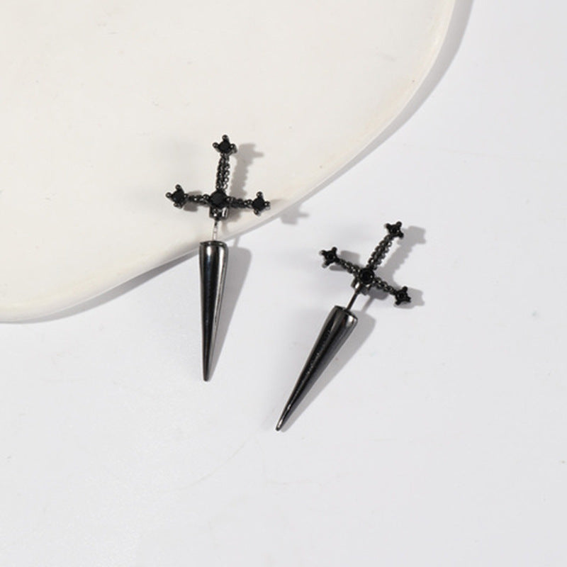 Front And Back Earrings Gothic Jewelry Earmuffs