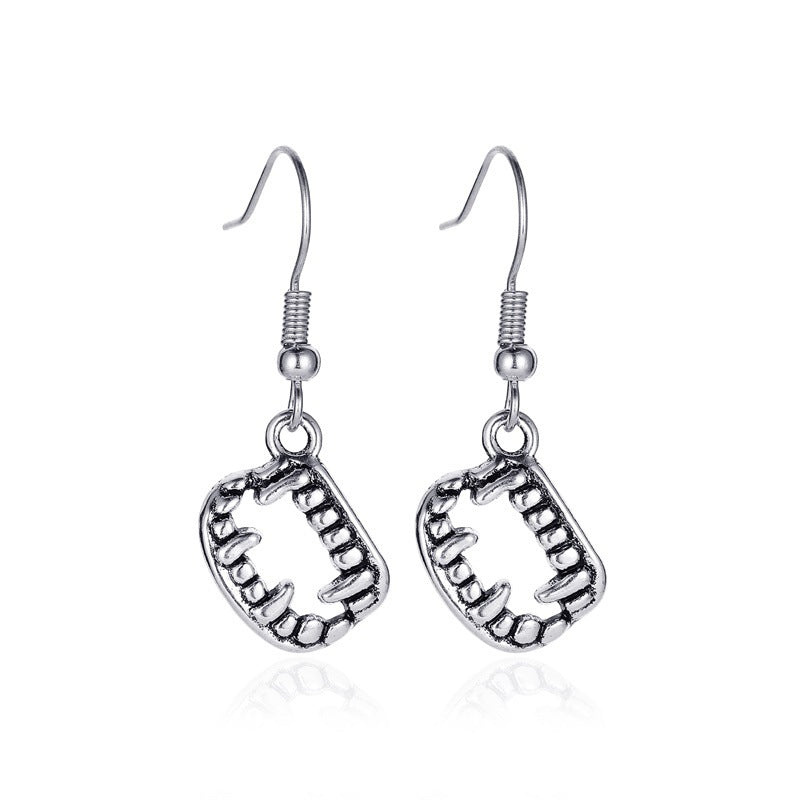 Vintage Skull Bat Spider Earrings
