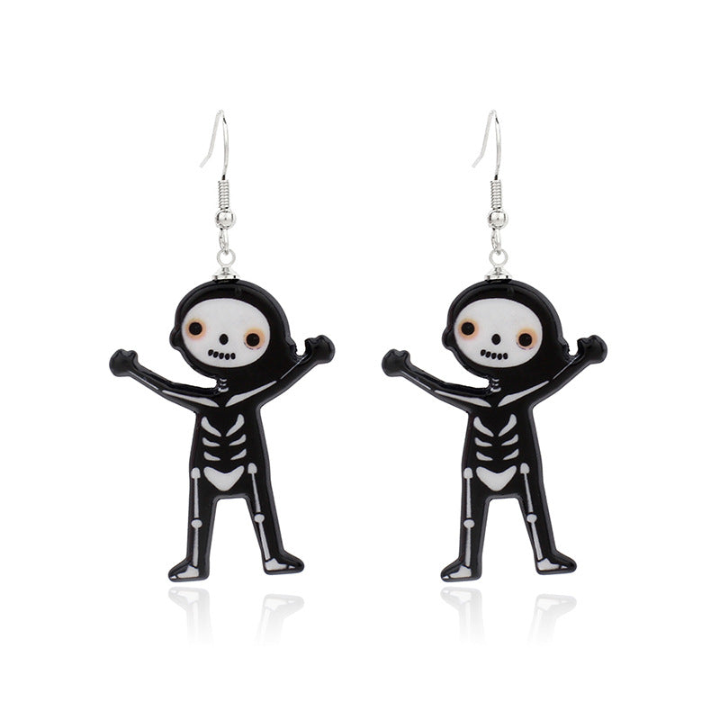Cute Little Witch Acrylic Earrings