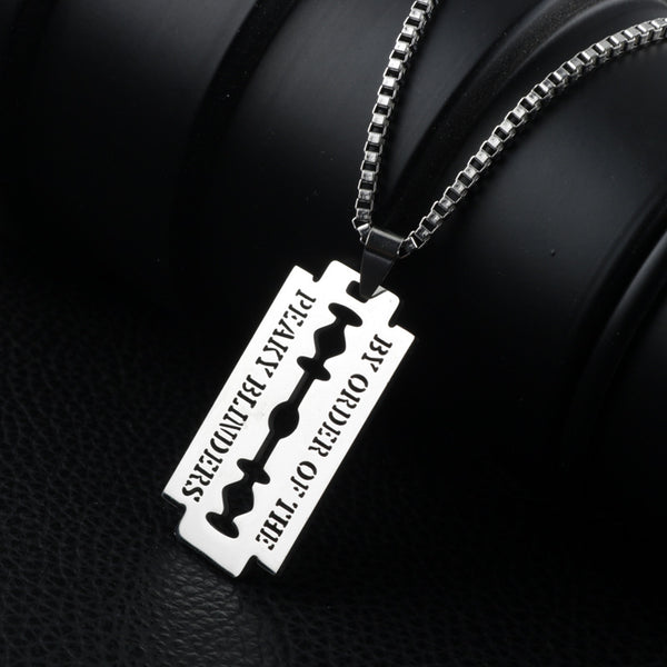 By Order Of The Peaky Blinders Razor Party Blade Necklace