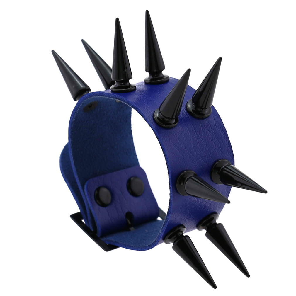 Emo Spike Bracelet Vegan Leather Punk Bracelets Goth Girl Boy Cuff Bangle