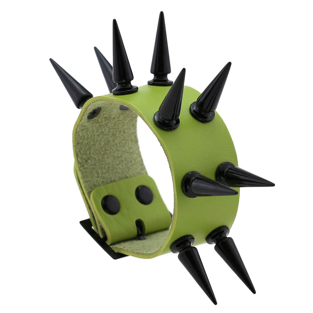 Emo Spike Bracelet Vegan Leather Punk Bracelets Goth Girl Boy Cuff Bangle