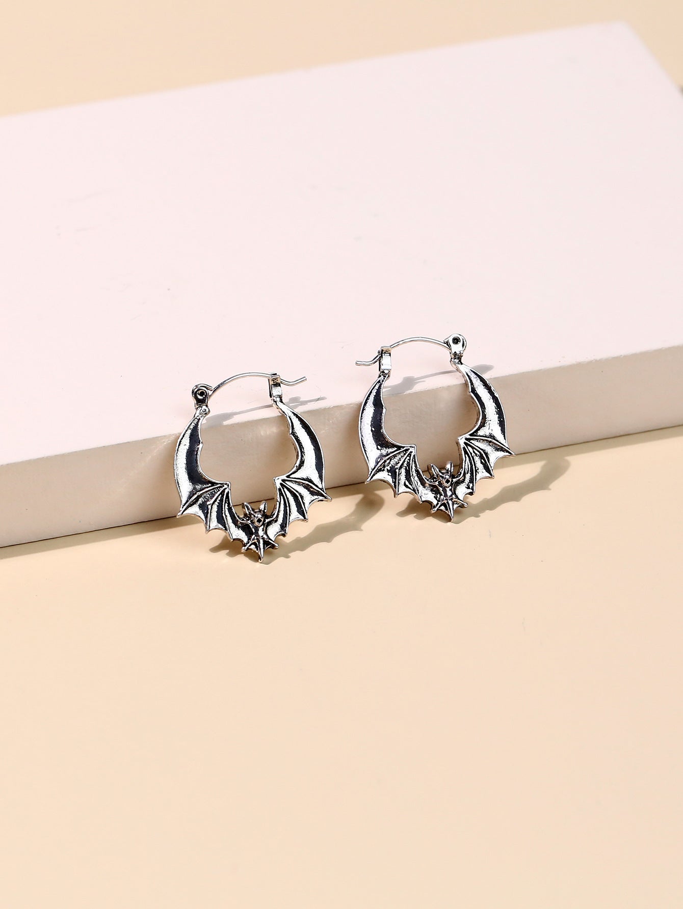 European And American Punk Bat Exaggerated Earrings