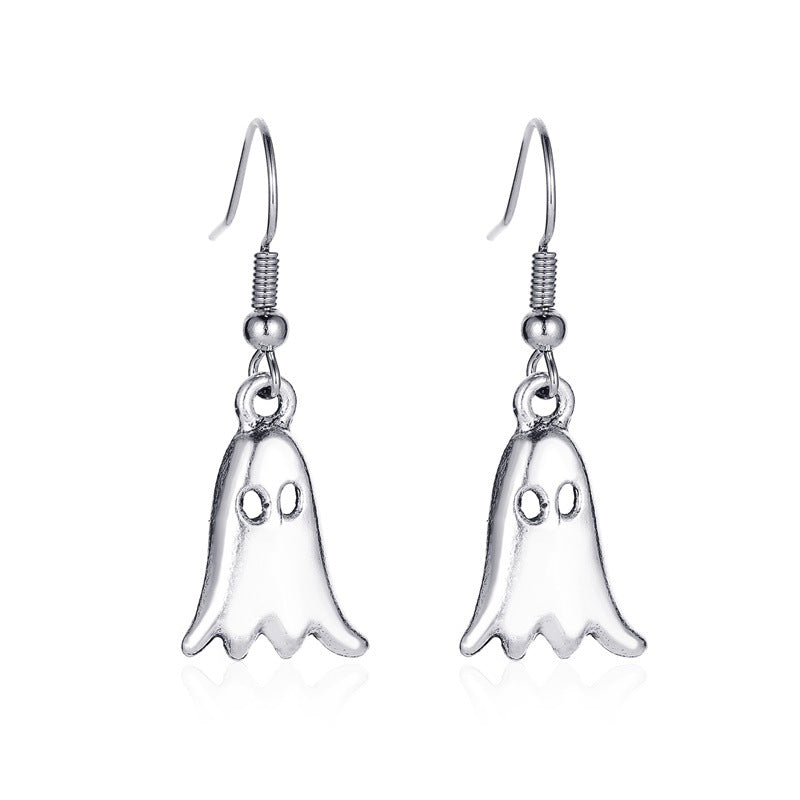 Vintage Skull Bat Spider Earrings