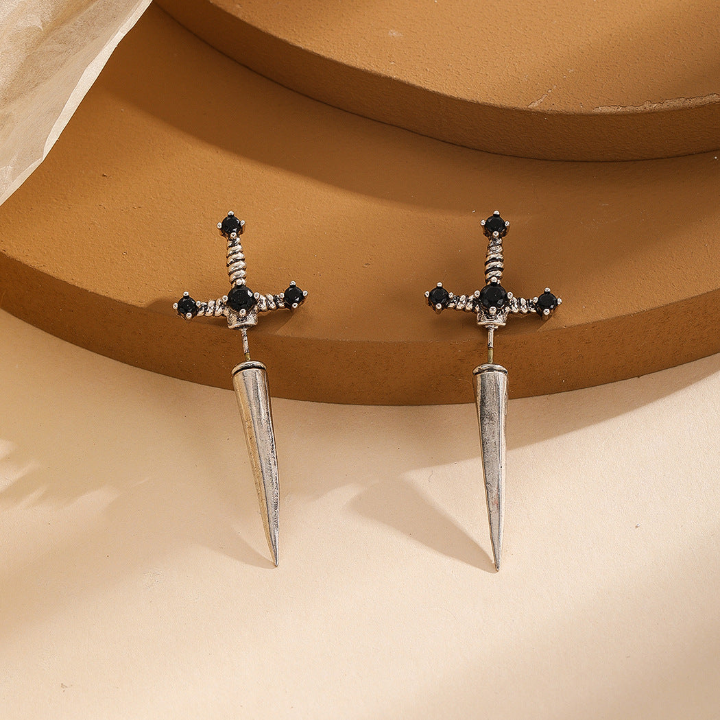 Front And Back Earrings Gothic Jewelry Earmuffs