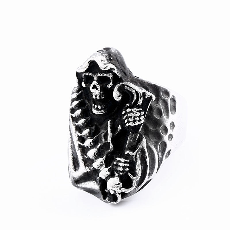 Men's Punk Titanium Steel Creative Ring Vintage