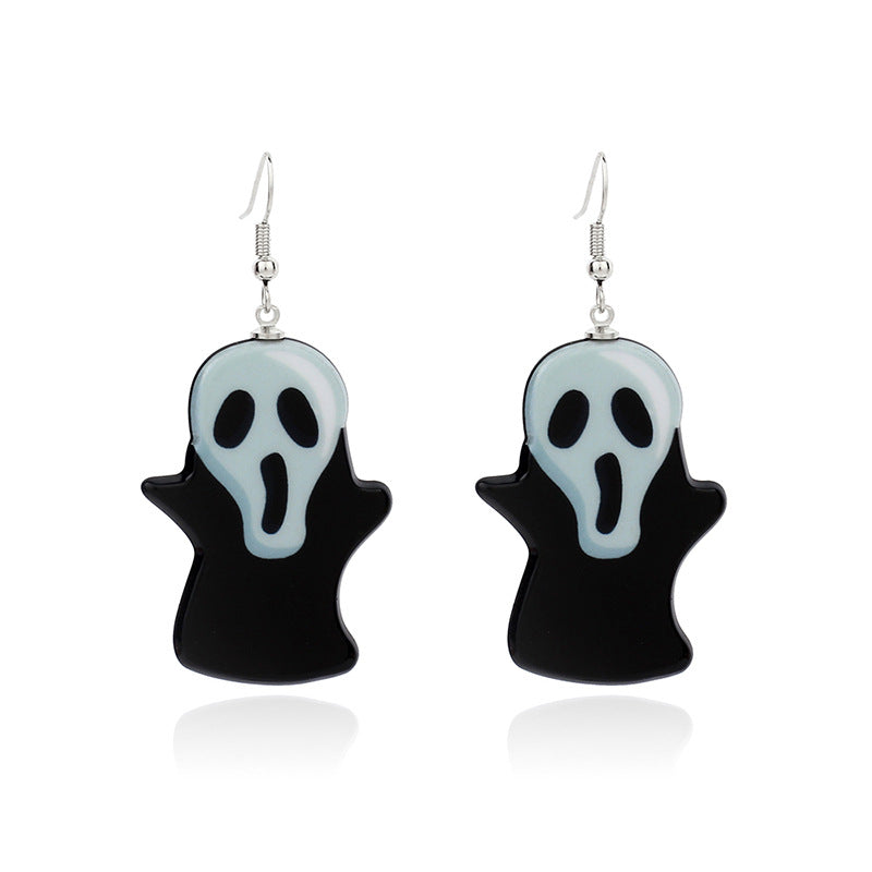 Cute Little Witch Acrylic Earrings