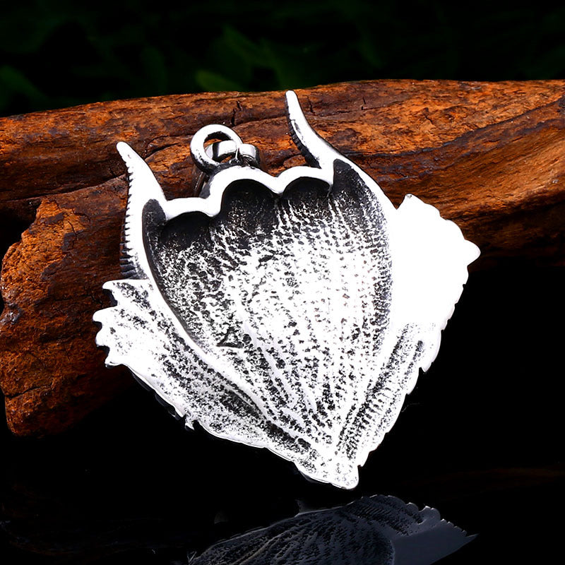 Titanium Steel Demon Eye Skull Pendant