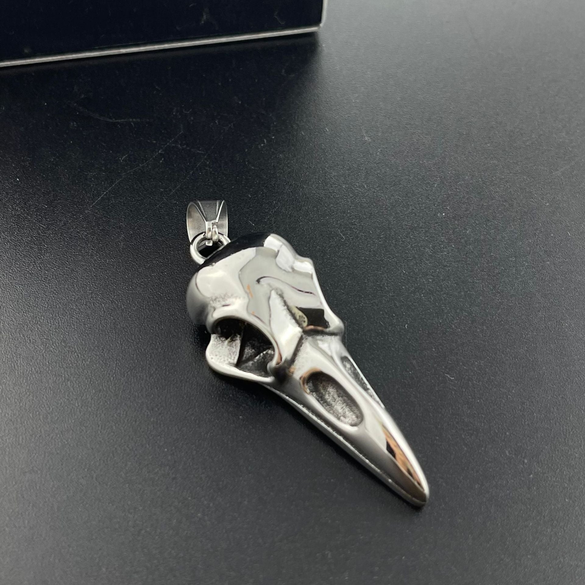 Fashionable Stainless Steel Fashionable Eagle Head Trendy Male Crow Bird Titanium Steel Pendant