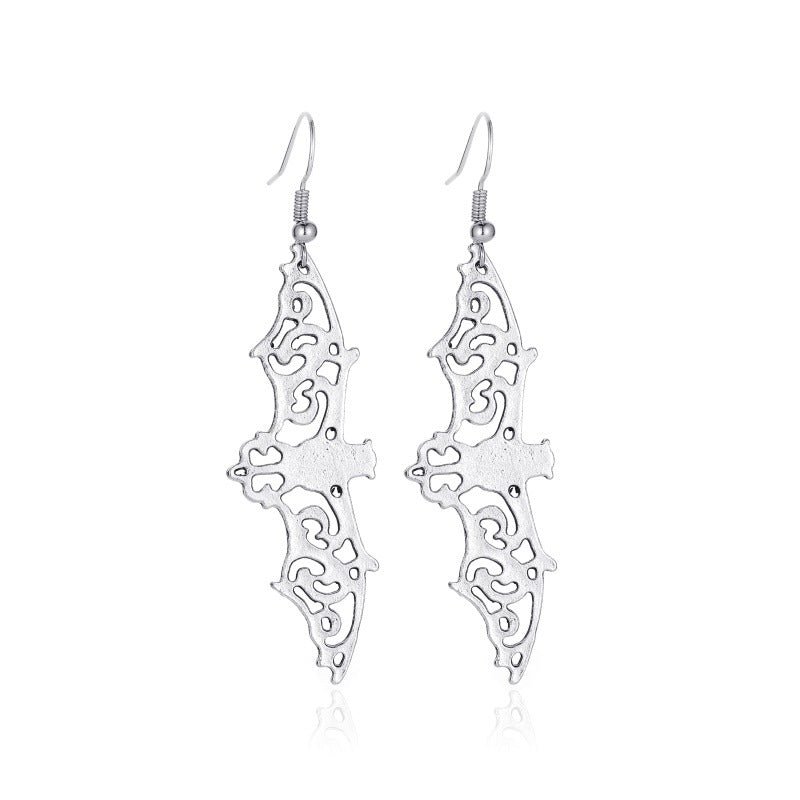 Vintage Skull Bat Spider Earrings