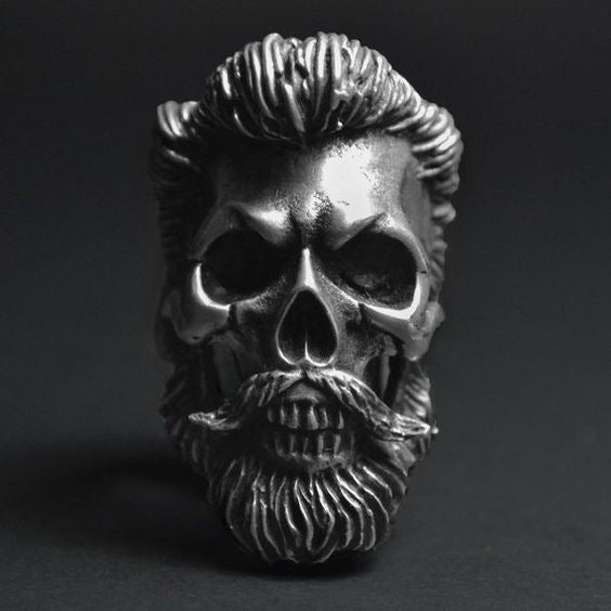European And American Retro Skull Ring Men