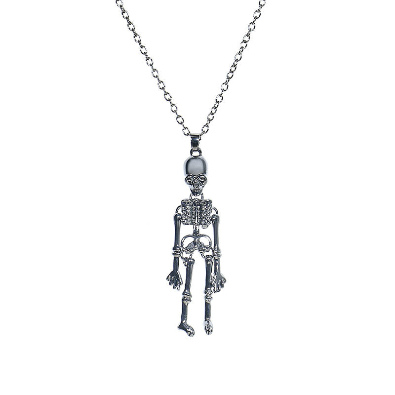 Ghost Festival Ghost Skull Bat Pumpkin Head Pendant Necklace