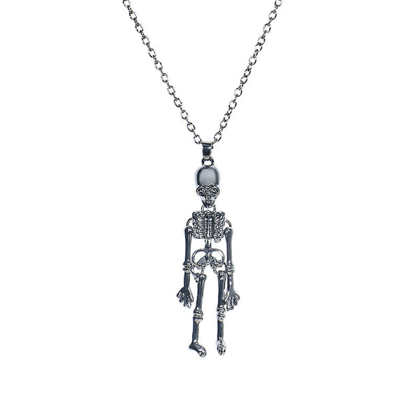 Ghost Festival Ghost Skull Bat Pumpkin Head Pendant Necklace