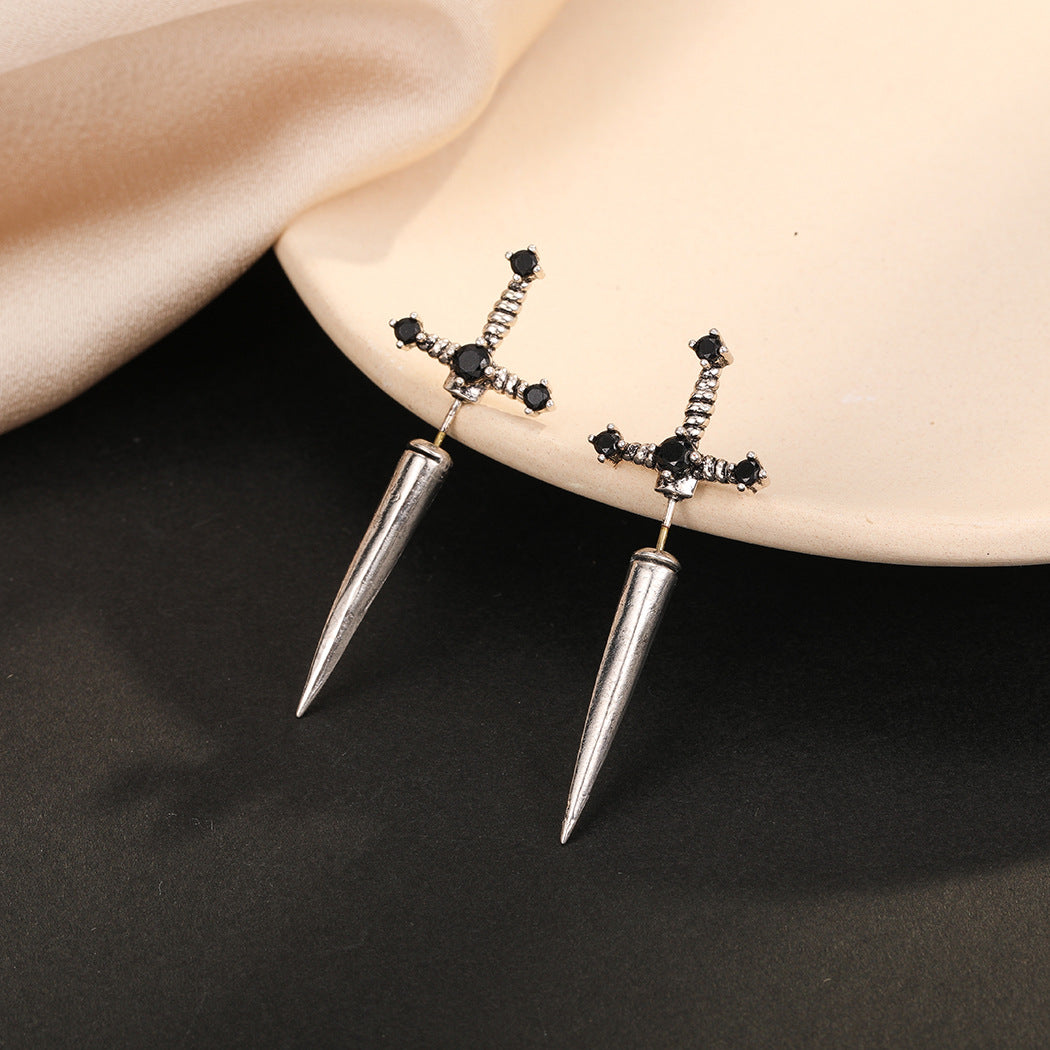 Front And Back Earrings Gothic Jewelry Earmuffs