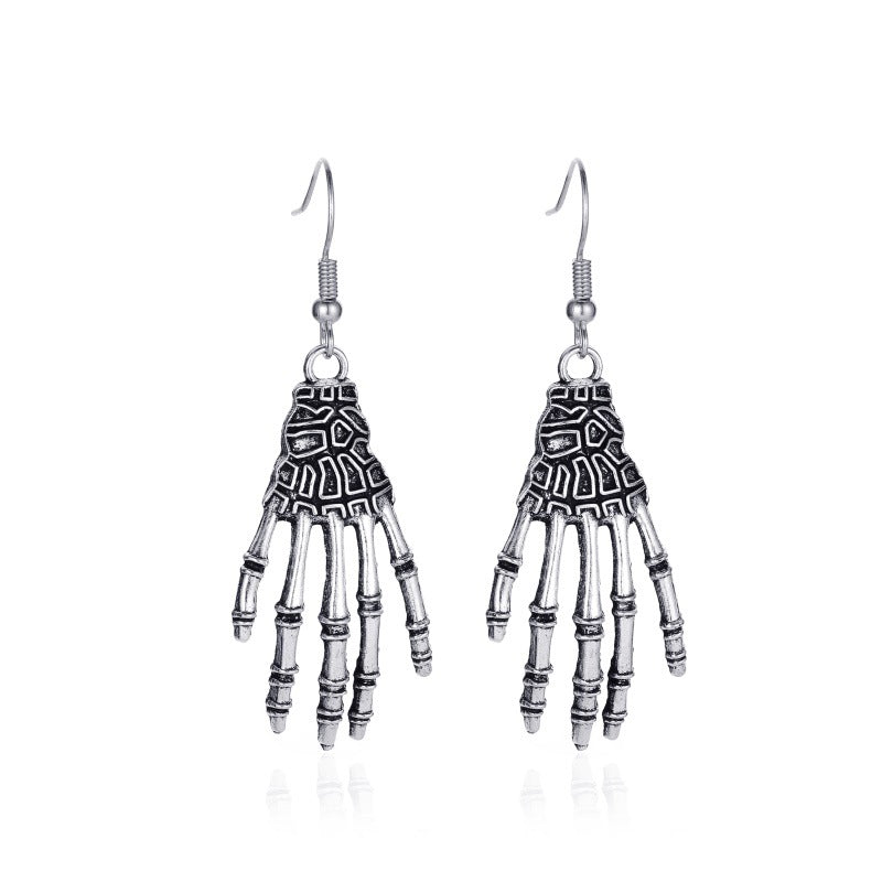 Vintage Skull Bat Spider Earrings