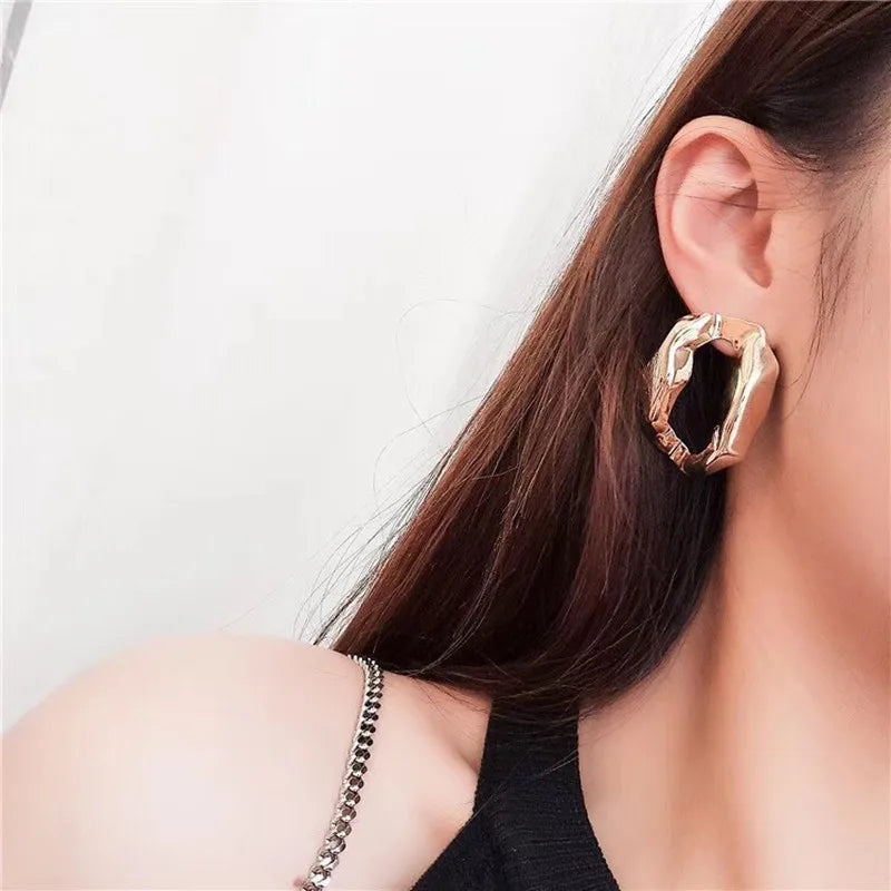 Square Stud Earrings