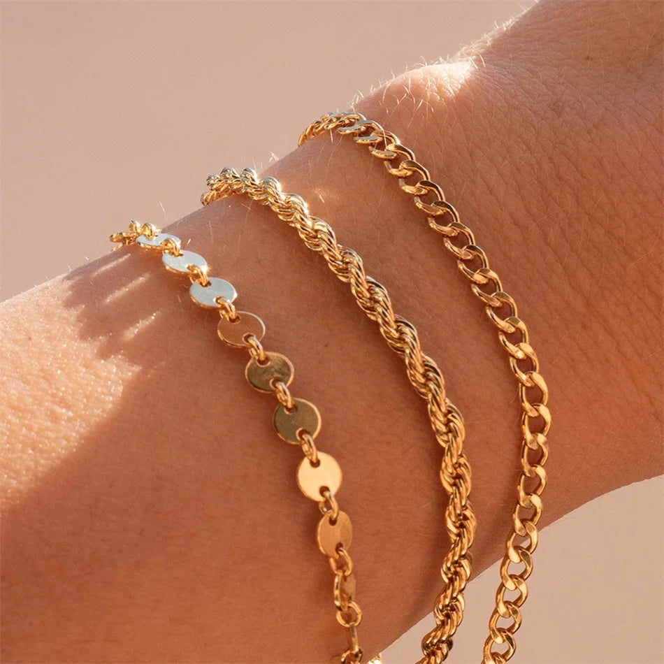 EManco Twisted  Rope Chian Bracelet
