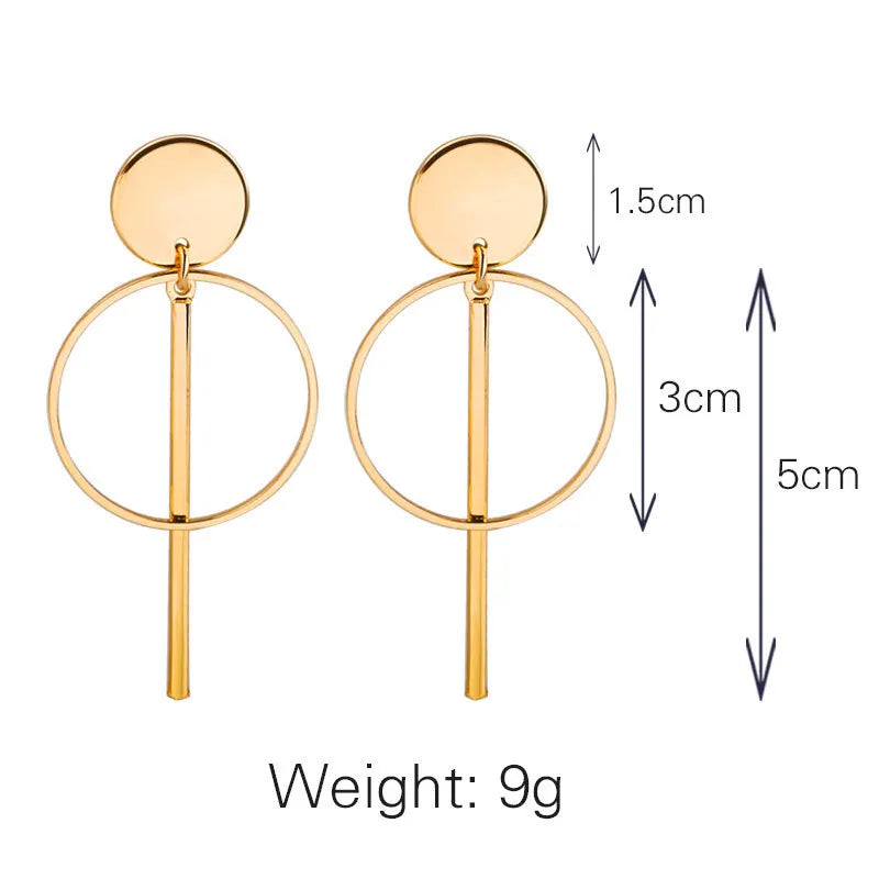 Long Circle earrings