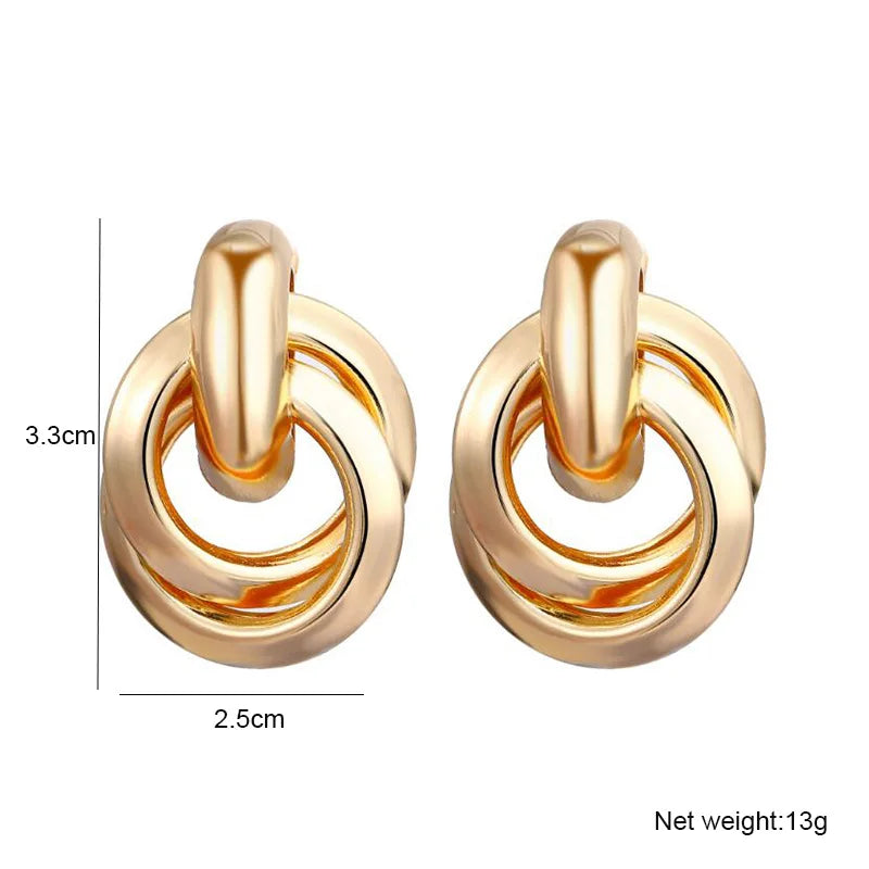 Hollow Dangle Earrings