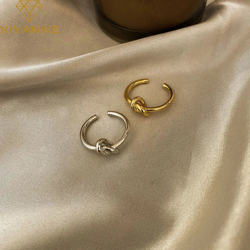XIYANIKE  Knotted Thin Ring