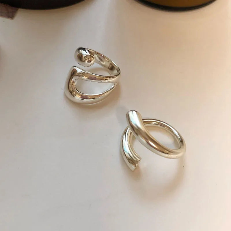 Minimalist Silver Colour Ring