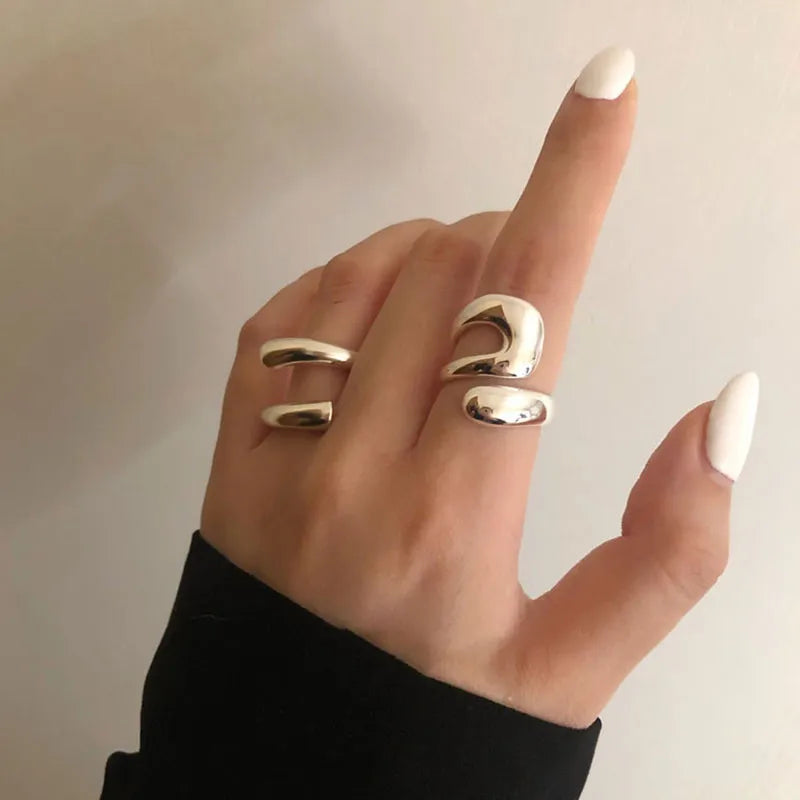 Minimalist Silver Colour Ring