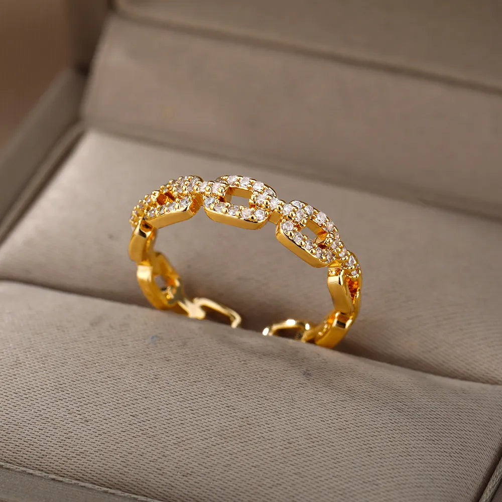 Twist Chain Open Rings