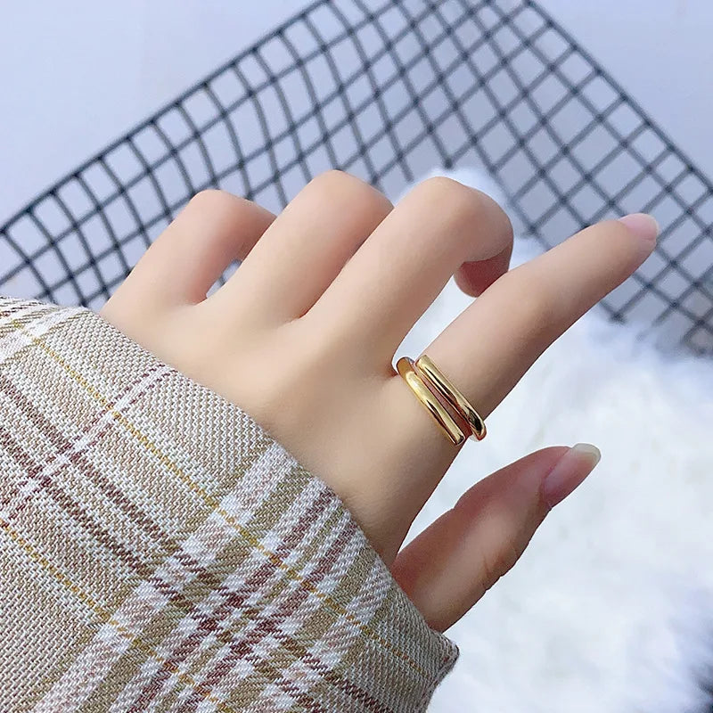 XIYANIKE Double Layer Ring