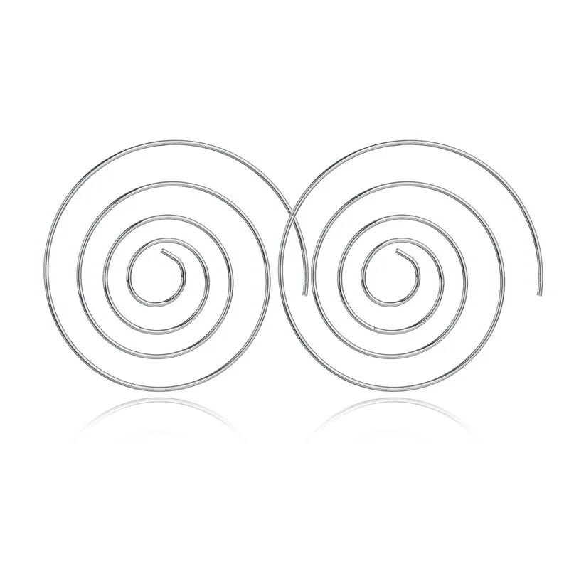 Hyperbole Spiral Stud Earring