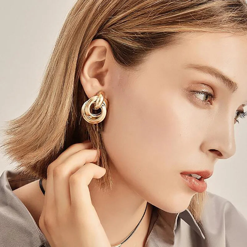 Hollow Dangle Earrings