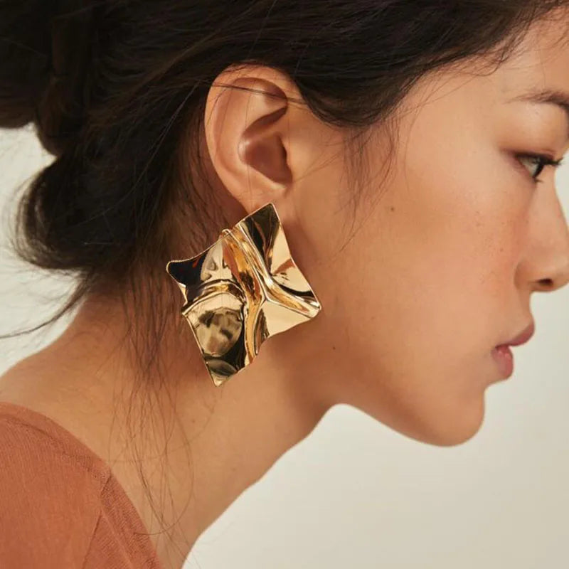 Twisted Geometric Earrings