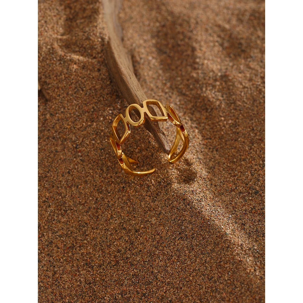 Yhpup  Irregular Opening Ring