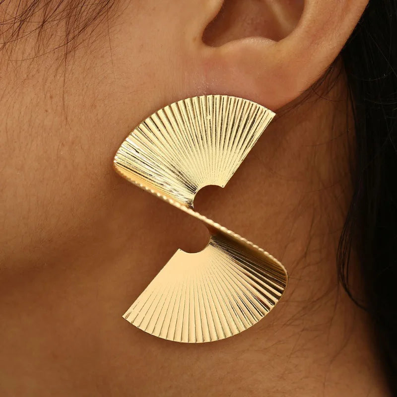 S Shaped Dangle Earrings