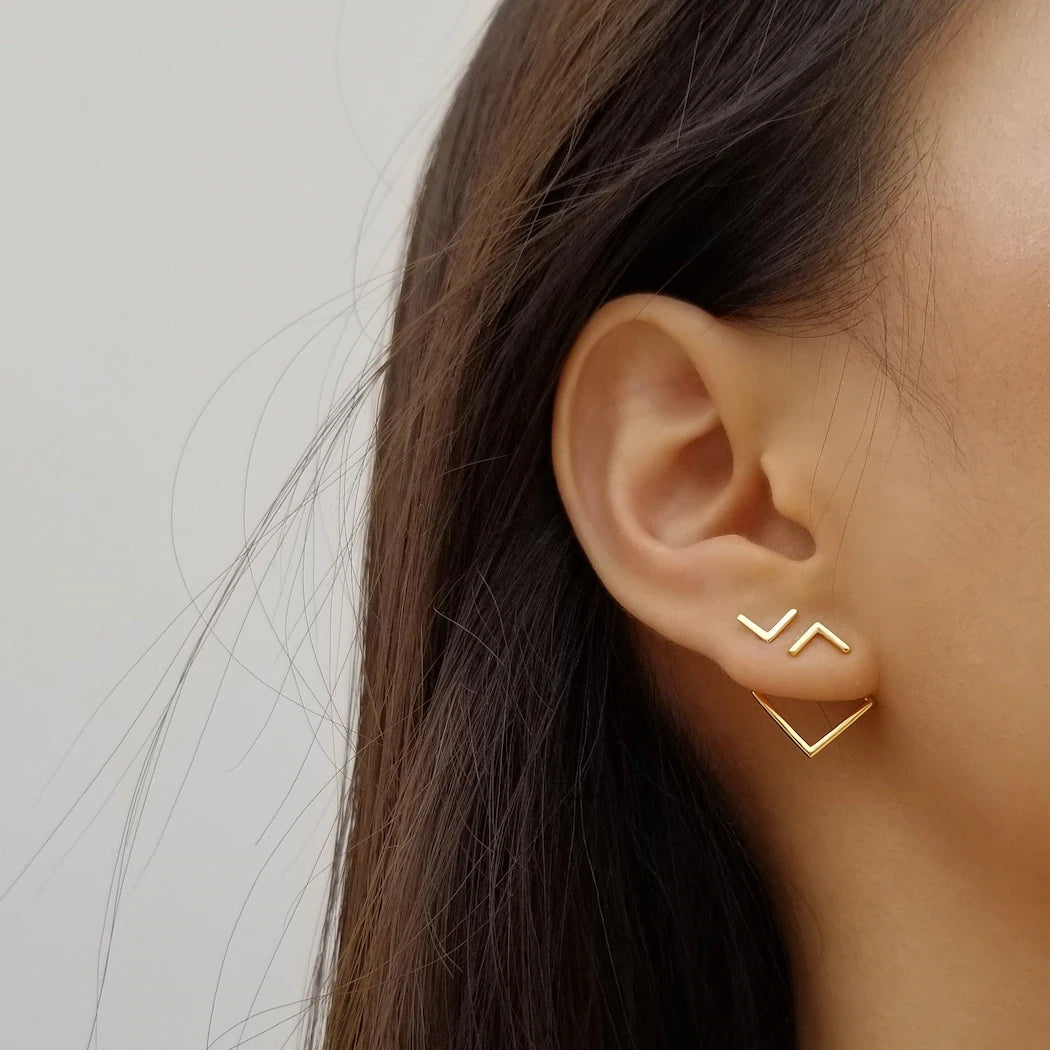 Ear Jackets Front and Back Earrings
