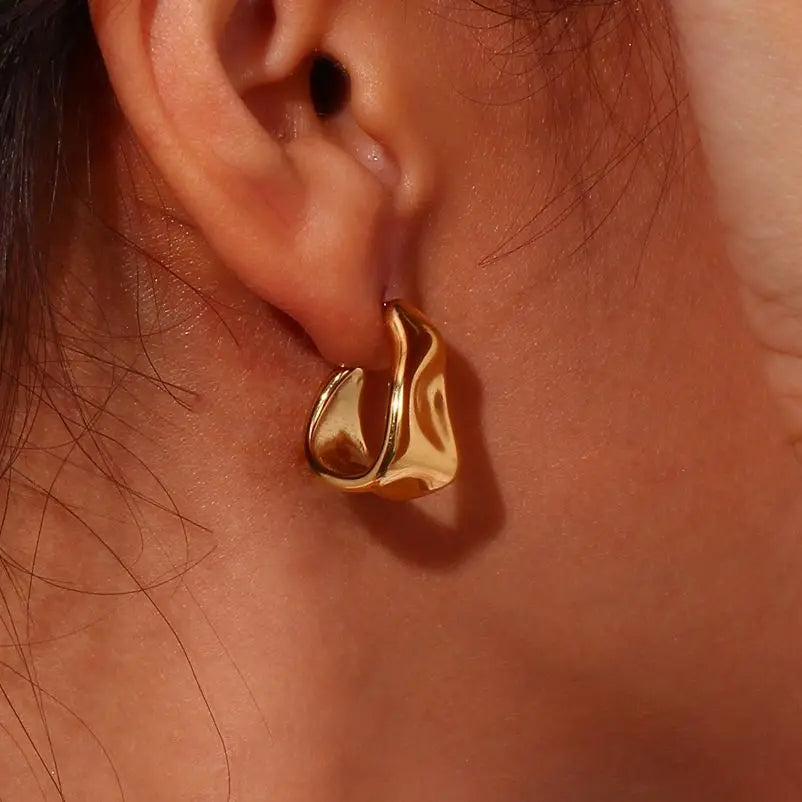 Trapezoid Shape Earrings