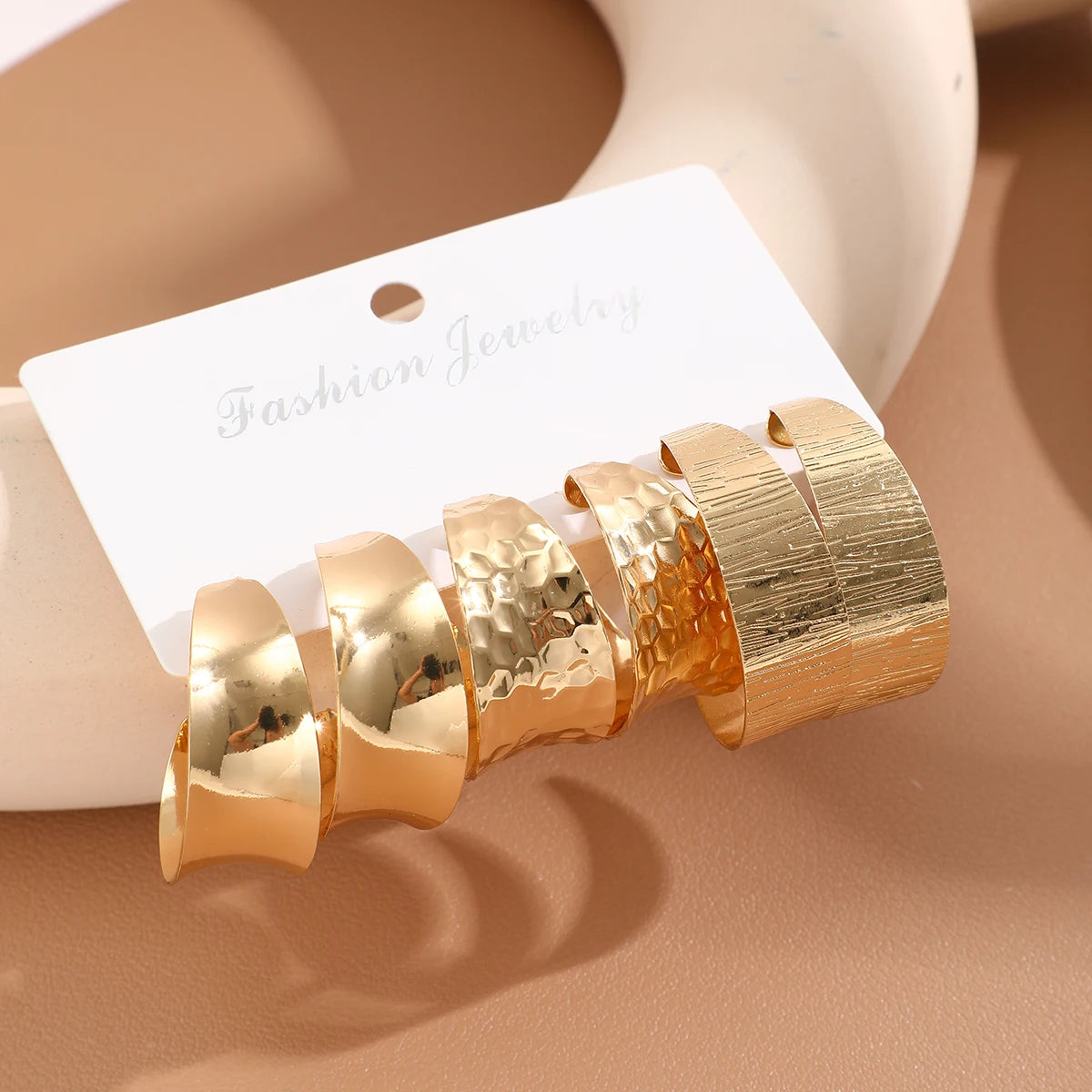 Big Circle Hoop Earrings