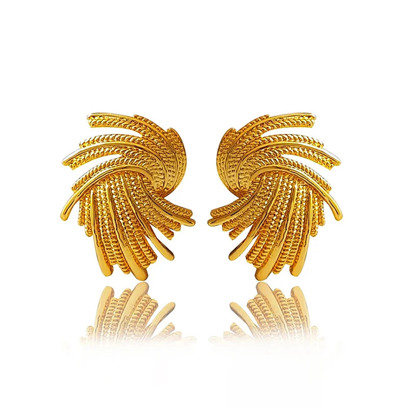 Twist Big Clip Earrings