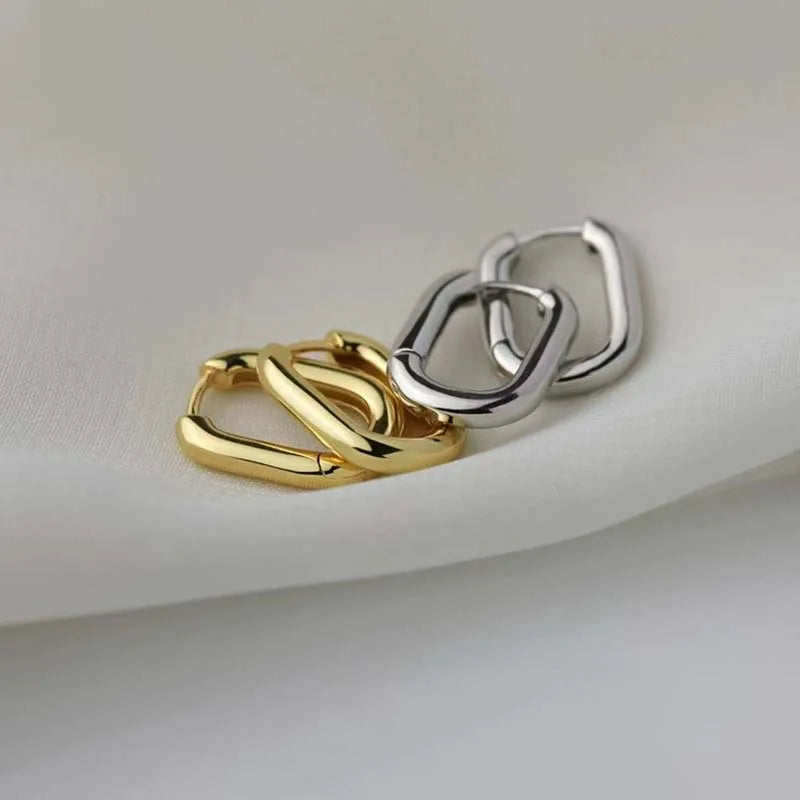 U-Shape Hoop Earrings