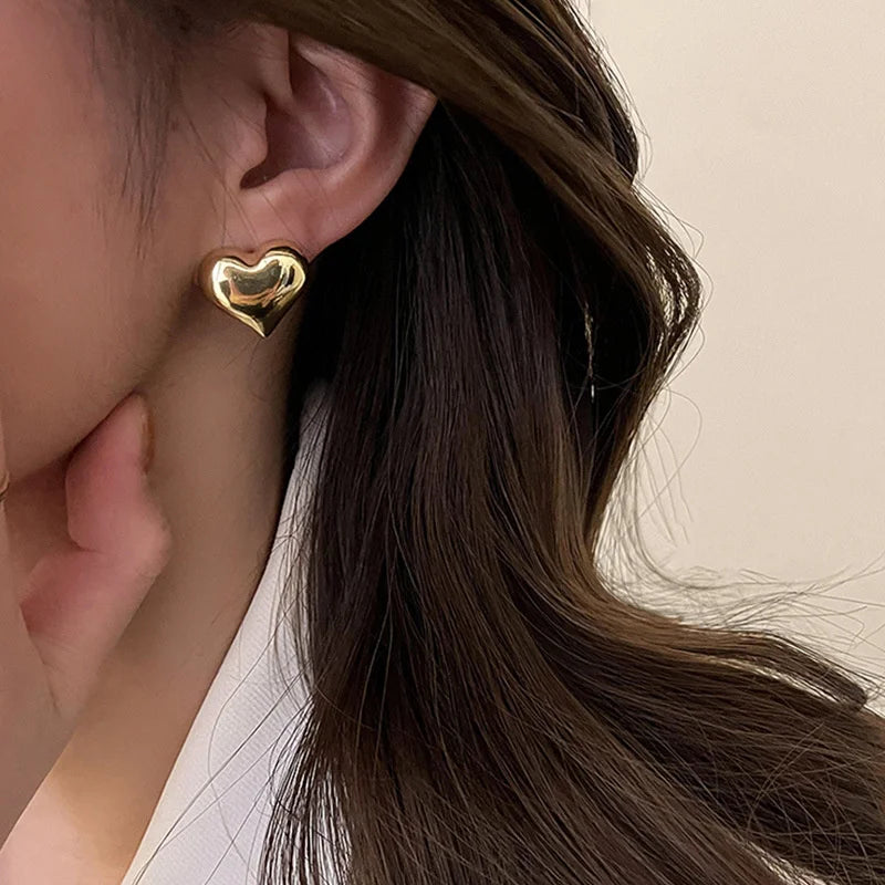 Heart Stud Earrings