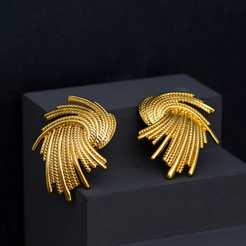 Twist Big Clip Earrings