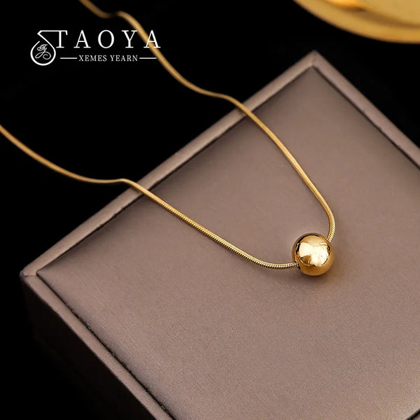 Ball Pendant  Short Necklace
