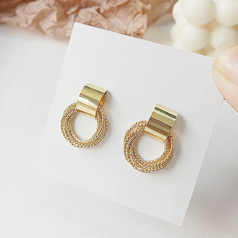 Multiple Circle Stud Earrings