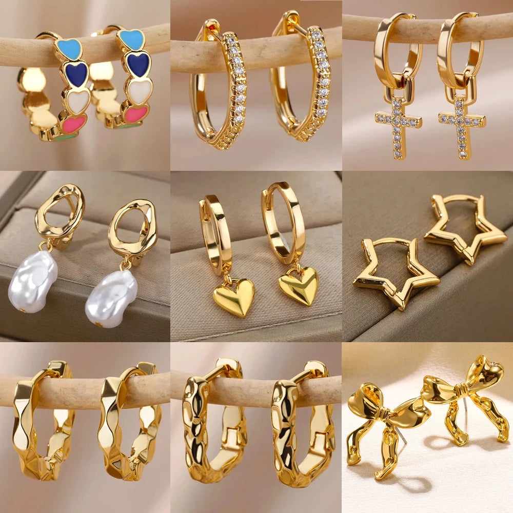 Zircon Hoop Earring