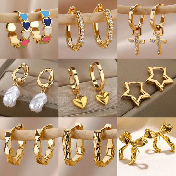 Zircon Hoop Earring
