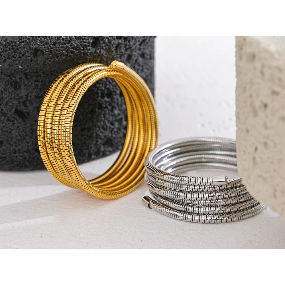 Yhpup Multi-Layer Wrap Arm Bracelet Bangle