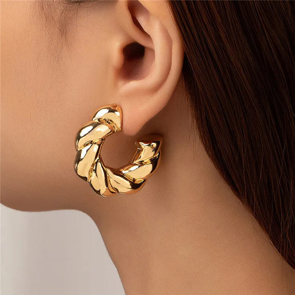 Twists Hoop Earring