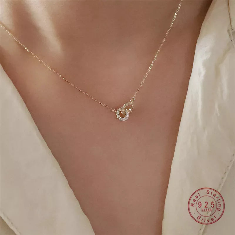 Pavé Crystal Geometry Necklace