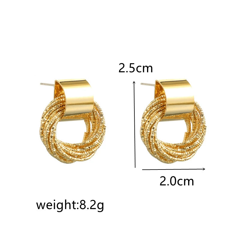 Multiple Circle Stud Earrings
