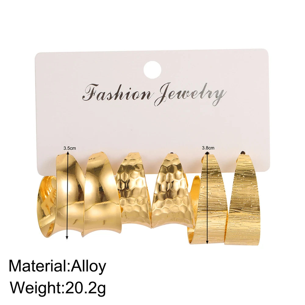 Big Circle Hoop Earrings
