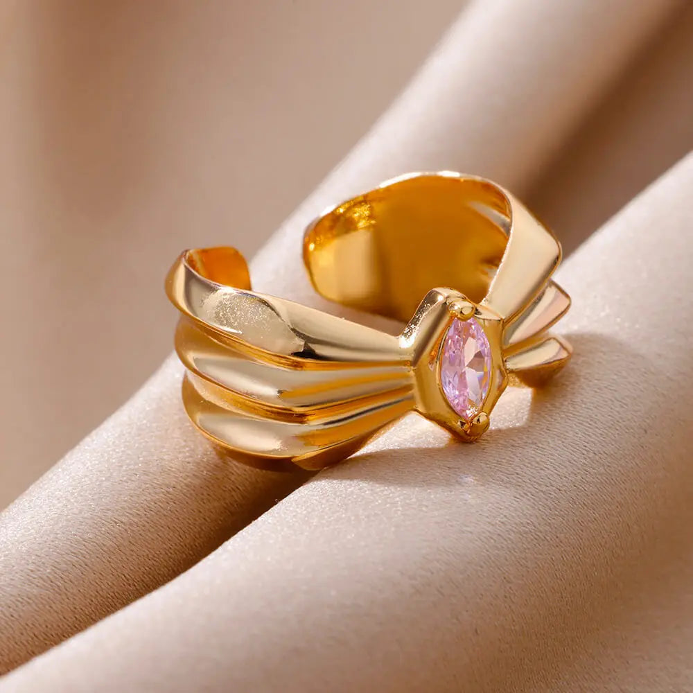 Delicate Crystal Ring